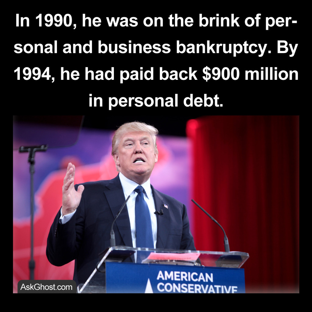 fact about donald trump bankruptcy image